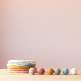 Filzbälle Pastell
