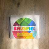 EIne Draufsicht auf die Verpackung der Acrylbausteine von der Firma  Bauspiel.